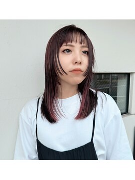ヘアーサロン オーツー(HAIR SALON O+O) デザインカラーに合う可愛いミディ