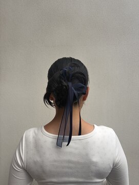 エト(eto) 参列ヘアセット カチモリ タイトリボン