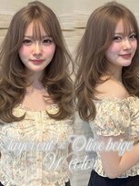 エルバイラビス 大宮(elu by lovis)&nbsp;《巴結生》ブリーチなしダブルカラー/顔まわりレイヤー