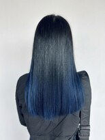 ククル ヘアー(cucule Hair)&nbsp;京都・西院 cuculehair　ブルーグラデロング