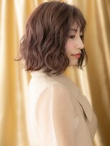 カバーヘア ブリス 志木南口駅前店(COVER HAIR bliss)&nbsp;グレージュアッシュゆるふわウェーブパーマボブパーマ20代30代W