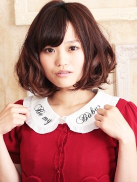 フラミューム(flammeum) 重めのウェービーボブで好印象いただき☆【平塚】