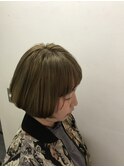 ショートマッシュデザインカラースタイル