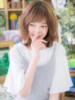 カバーヘア ブリス 北浦和(COVER HAIR bliss) くせ毛風ウェーブパーマ暖色系カラーロブ北浦和20代30代40代b!