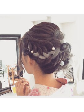 フェリーチェ(Felice) 浴衣編み込みリボンアップ 着付け 着物