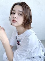 アイティー バイ アルバム 浦和店(IT by ALBUM) ボブウェーブ_ココアブラウンフリンジウェーブ_27220