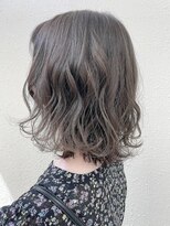 アッシュ 高円寺店(Ash)&nbsp;淡いグレージュの甘めミディ★★