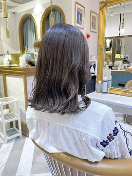 ロンドアベニール 北千住(Lond avenir) 結べるボブ　グレージュ　西田大樹