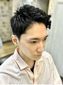 アップバングショート<理容室>[メンズ/シェービング/床屋/上野]