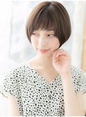 大人かわいいくすみカラー前下がりショートc5上尾20代30代40代