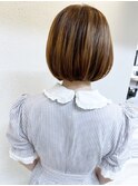 《knit銀座》大人可愛い20代30代40代ショートボブ丸み前下がり