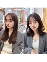 アフロートリノ(AFLOAT Leino)&nbsp;大人可愛い　ヘルシーレイヤー　ミディアム　似合わせ銀座美容室