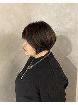 ハルキ ミナト ジャパン オオサカ(HARUKI MINATO japan OSAKA)&nbsp;40代50代小顔似合わせカットくびレイヤーエモージュ大人可愛い