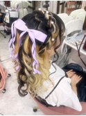 ガーリースタイル/心斎橋/ヘアメ/セットサロン