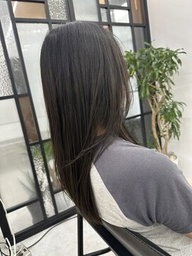 ディジョン(Dijon) 韓国顔まわりレイヤーカットグレージュオリーブベージュブラウン