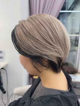 グーフィートーキョー 銀座(Goofy Tokyo) Goofy銀座/逆インナーカラー/ホワイトミルクティー/東京