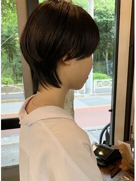 ナタン 自由が丘(NATHAN) 耳かけボブ くすみベージュ オリーブベージュ ウルフマッシュ