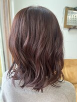 エルフゥ(Elle fou)&nbsp;春ピンク　ミディアムボブ