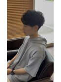 波巻きパーマ