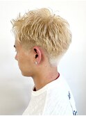【morio松戸アイダ】ハイトーンメンズショートスパイキーカット