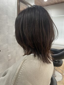 ライズヘアー(RIZE HAIR)の写真/【月曜OPEN/神戸駅徒歩4分】ダメージが気になる方にオススメ◎髪の内側から補修し、艶のある仕上がりに！