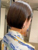 表参道白髪ぼかしくびれショートボブアッシュベージュ40代50代