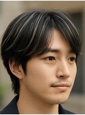 メンズハイライトバレイヤージュメッシュ