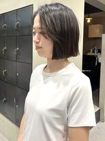 ヘアー アイス ルーチェ(HAIR ICI LUCE) 前髪なしボブカット/上田