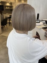 プラス ファースト ヘア(Plus 1st)&nbsp;ミニボブ×ミルクティーベージュ