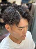 ツイストスパイラル/メンズパーマ/ツーブロ/マッシュ/短髪