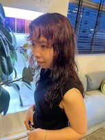 ソルナ(soluna) wine red／perm