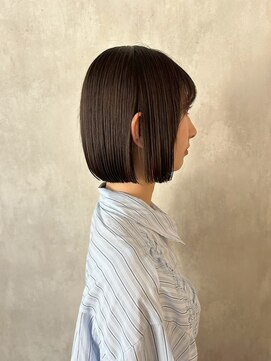 髪質改善/顔周りレイヤーカット/グレージュ[千葉/千葉駅]