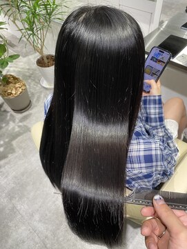 ブリーチなしブルージュ　髪質改善　心斎橋