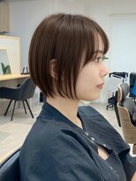 トト 船橋店(toto.)&nbsp;☆ココアベージュ小顔オリーブグレークラゲヘアーショート[船橋]