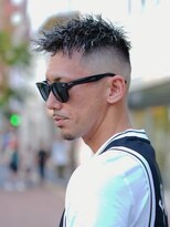 スラッシュ(SLASH)&nbsp;ツイストパーマ/短髪/ホワイトメッシュ/スキンフェード/姫路