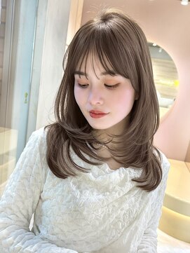 グロー 大宮(GLROW) ▲レイヤーカット顔まわり前髪矯正ミディアムレイヤーharuhi