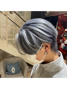 テーラヘアー 稲毛店(TELA HAIR) シルバーバレイヤージュ