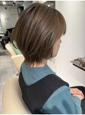 白髪ぼかし髪質改善ハイライトショートボブヘッドスパ