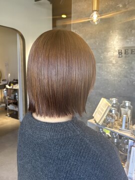 ビーストバイブランカ 刈谷三河安城(BEEst by BLANCA) 明るめベージュカラー×すっきり切りっぱなしボブ