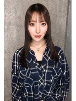 クオン(Cuon)&nbsp;ナチュラルセミロング×シースルーバング×顔まわりレイヤー