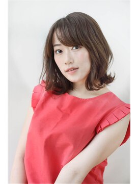 モッズ ヘア 富山店 ミディアム 6 クセ風ニュアンスウェーブ