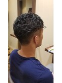 ツーブロック×パーマスタイル