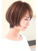 30代40代50代大人可愛いショートボブ 丸みが綺麗
