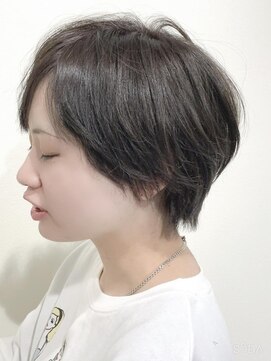 フィーリー ヘア デザイン 太田店(feAry) 【クールショート】大人可愛い【暗髪】ダークグレージュ
