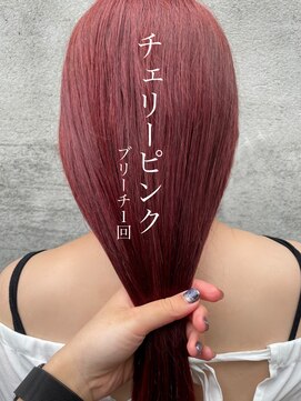 スイート ヘアデザイン(Suite HAIR DESIGN) チェリーピンク ロングヘア ストレートヘア