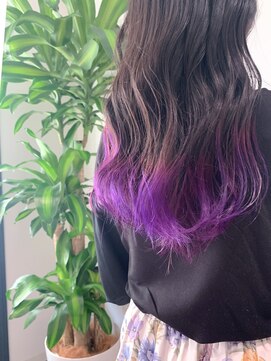 リシェスバイエンヴィー 西宮北口(Riches by ENVY) 裾カラー スソムラサキ