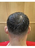 ビジネスショート×控えめフェード／大手町／理容室／丸の内