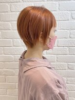 デイジー インデックスヘア 大島店(DAISY index hair)&nbsp;大人かわいいミニショートピンクベージュブリーチカラー