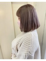 ヘアーデザイン リボン(hair design Ribon) ミルクティーアッシュ&ボブ