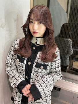 アイティー バイ アルバム 中野店(IT by ALBUM) 韓国ウェーブ_外ハネボブセクションカラーペールベージュ_29023